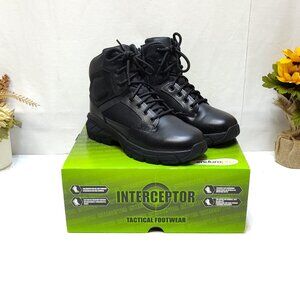 Interceptor Litefast Tactical Boots Women's Size 8.5 Zippered 6" Shaft Soft Toe